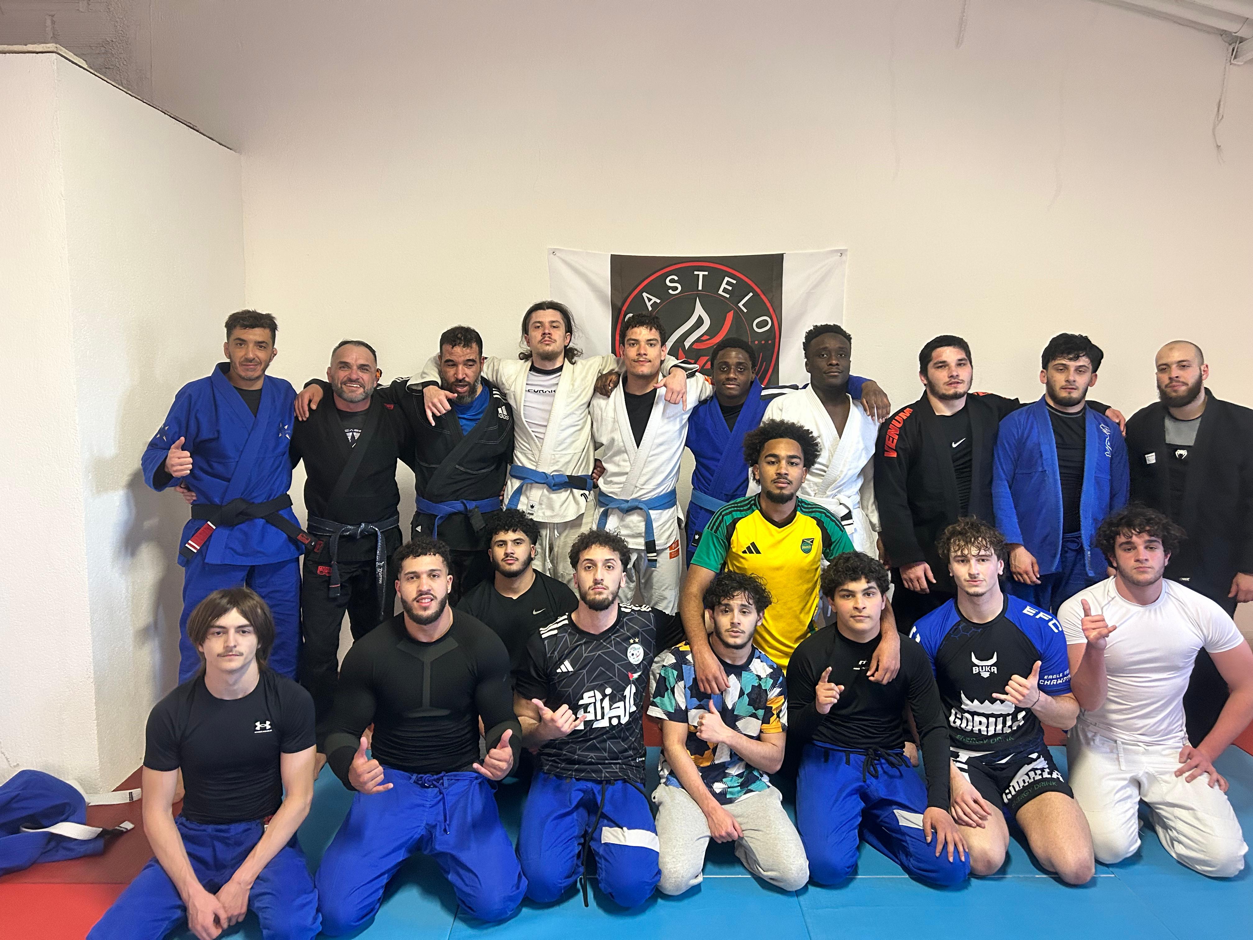 L'équipe Castelo BJJ Carcassonne sur le tatami